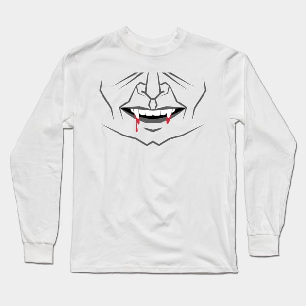 Scary Vampire Mouth, Horrible Vampire Face, Halloween Mask, Halloween Masks, Mask For Halloween, Masks For Halloween Long Sleeve T-Shirt by Modern Art